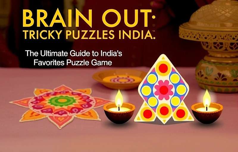 Brain Out: Tricky Puzzles India Diwali special event showing rangoli and diya puzzles